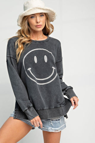 Plus Smiley Face Pullover