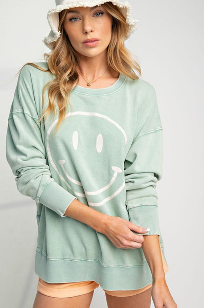 Smiley Face Pullover