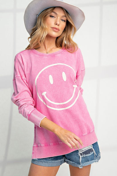 Plus Smiley Face Pullover