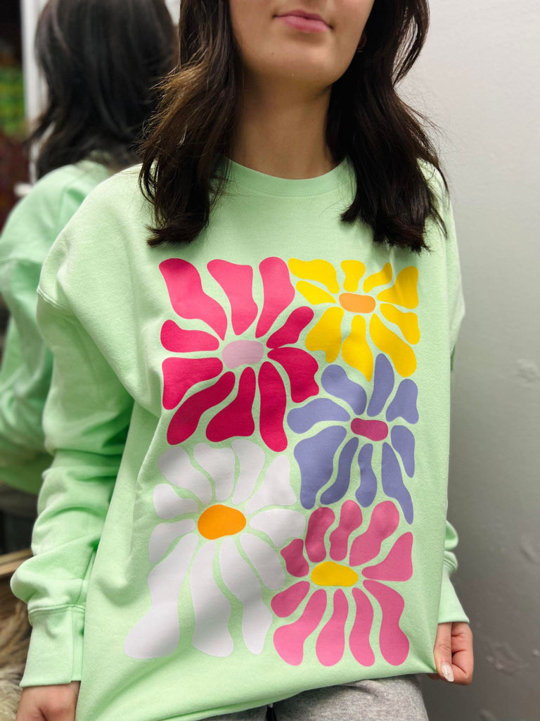 Hippie Flowers Pullover
