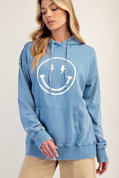 Bolt Smiley Face Hoodie
