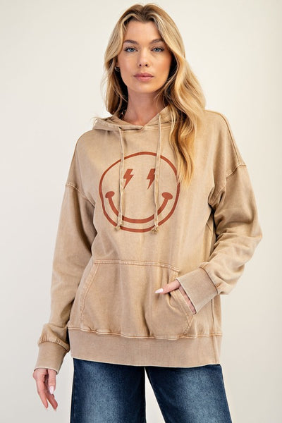 Bolt Smiley Face Hoodie