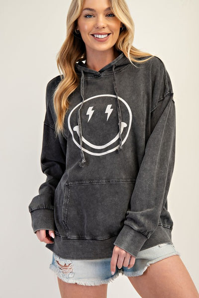 Bolt Smiley Face Hoodie