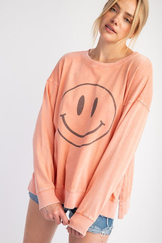 Plus Smiley Face Pullover