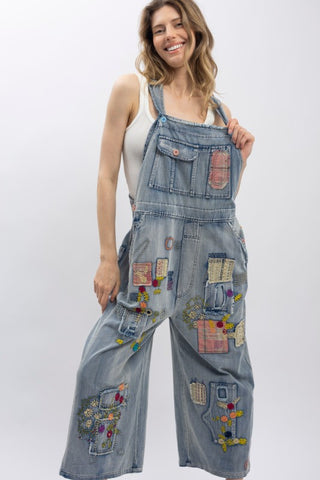 Patchwork Overalls