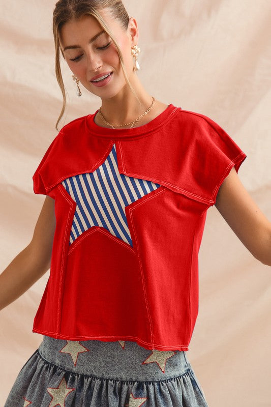 Stripe Star Top