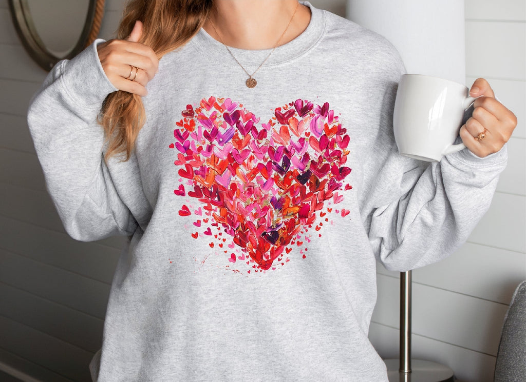 Heart Collage Pullover