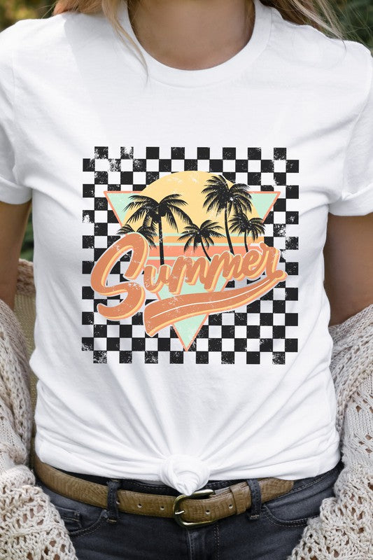 SUMMER Checker Palm Tee