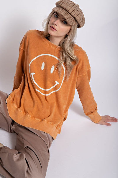 Plus Smiley Face Pullover