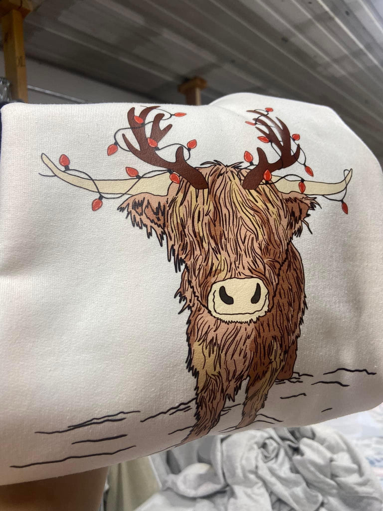 Christmas Cow Pullover