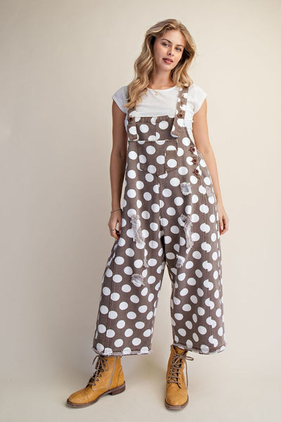 Plus Large Dot Overalls