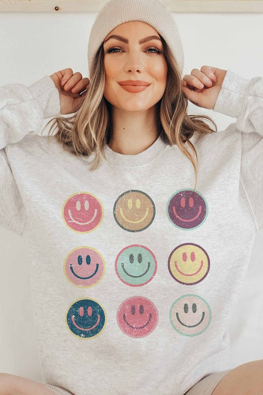 Plus Happy Face Pullover