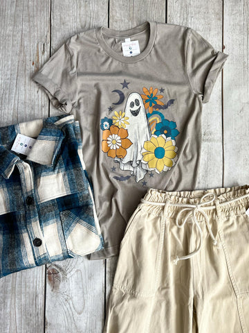 Retro Floral Ghost Tee