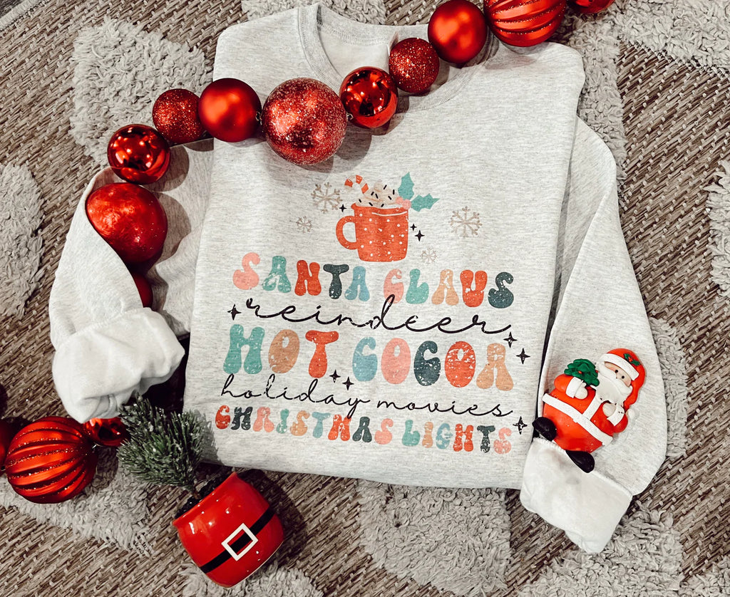 Hot Cocoa Reindeer Pullover